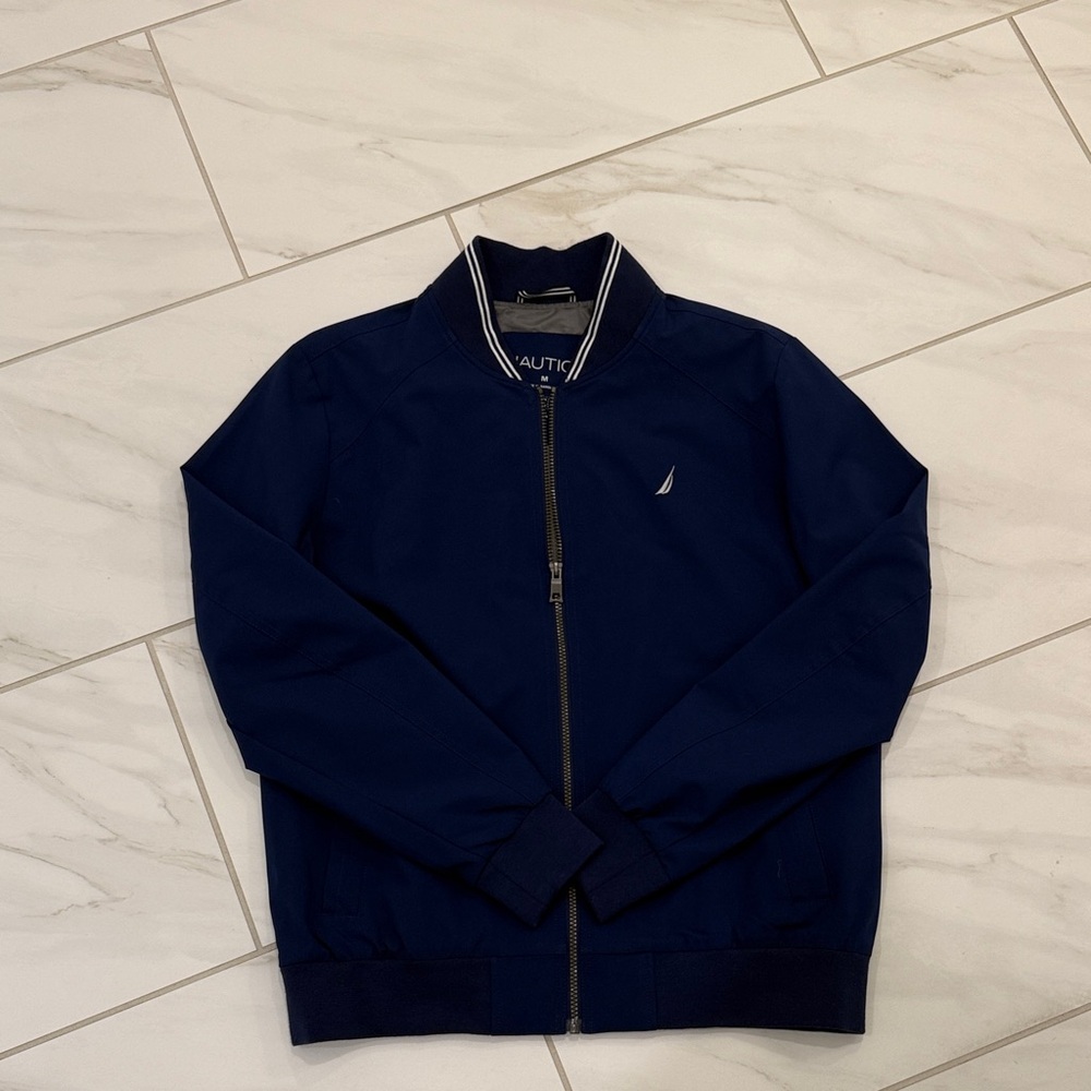 Nautica Dark Blue Zip-Up Jacket